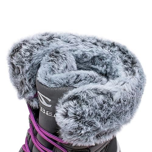 HOBIBEAR Women's Waterproof Winter Snow Boots Lightweight Warm Faux Fur Lined Mid-Calf Booties