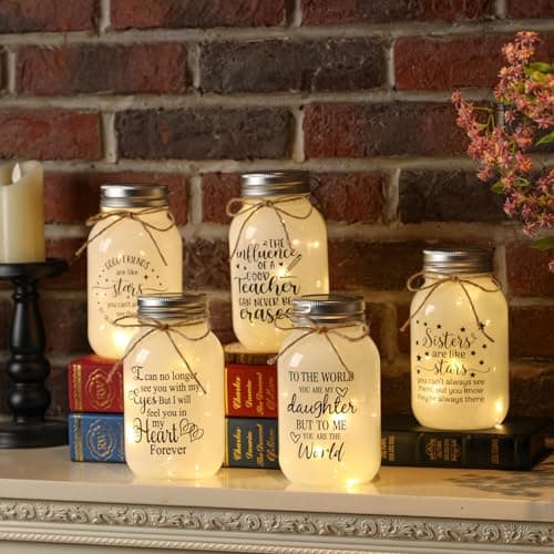 Maracco Christmas Best Friends Gifts for Women, Mason Jar Night Lights for Friend, BFF, Coworker, Friendship Gifts Friends Birthday Gifts for Women