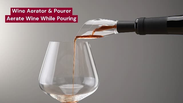 CIRCLE JOY Rechargeable Wine Opener Electric Wine Bottle Opener 7-in-1 Wine Gift Set with Electric Vacuum Pump, Charging Station, Foil Cutter, Wine Aerator Pourer and 2 Wine Stoppers