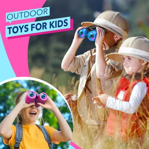 Toys for 3-7 Year Old Girls: LET'S GO! Binoculars for Kids Bird Watching|Camping|Hiking 3 4 5 6 7 8 Year Old Girl Boy Birthday Gifts Outdoor Toy for Kid Ages 4-6 Toddler Gift Stuffers B0C2CXZYPL