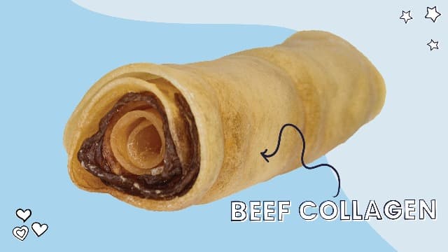 Pawstruck 2-in-1 Collagen Wrapped Jerky Natural Treats for Dogs - 5 Rings - Limited Ingredient Grain Free for Small, Medium, and Large Dogs