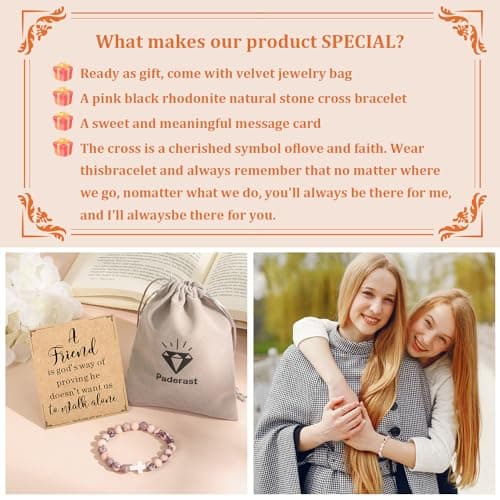 Christian Mothers-Day Gifts for Women, First Communion Confirmation Graduation Gifts Religious Cross Bracelet for Mom/Daughter/Friend/Sister/Grandma/Granddaughter/Godmother/Her, Inspirational Birthday Faith Based Jesus Jewelry