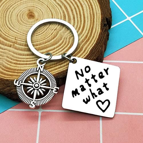 Ciyumu Best Friends Keychain Set of 3 Long Distance Relationship Friendship Gifts Graduation Christmas Birthday Gifts for Best Friends Sister Brother No Matter Where No Matter What No Matter When Keychain