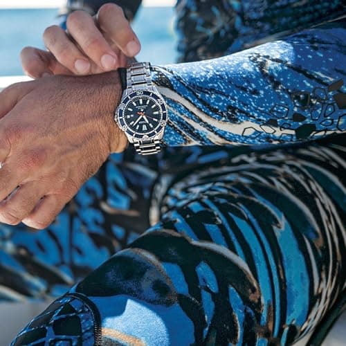 Citizen Citizen Men's Promaster Sea Eco-Drive Stainless Steel Watch, 3-Hand Date, One-Way Rotating Bezel, ISO Compliant, Luminous Hands and Markers