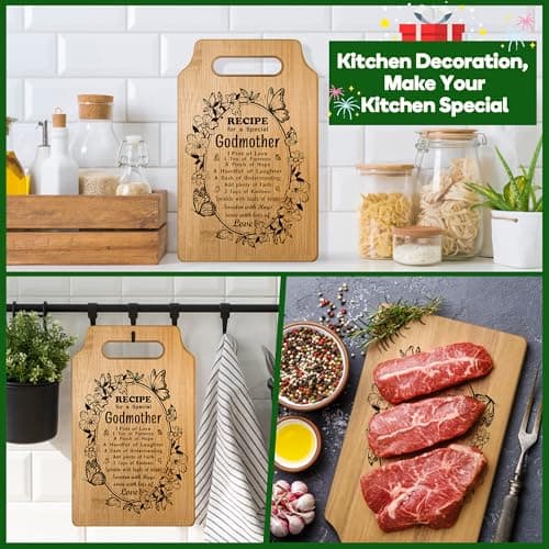 Godmother Gift, Godmother Gifts from Godchild, God Mother Gifts for Women, Godmother Christmas Gifts, Godmom Gift for God Mom Christmas Mothers Day Birthday, Cute Godmother Proposal Gift Cutting Board