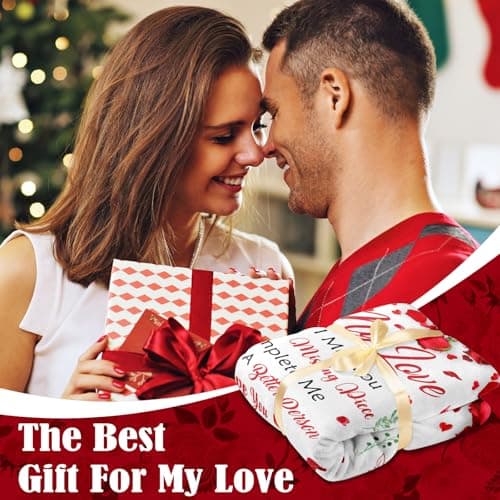 Gifts for Her Wife Girlfriend - to My Love Blanket - Anniversary Romantic Gift for Women - I Love You Gifts for Her - Wife Girlfriend Birthday Gift Ideas - Christmas & Valentines Day - 50"x60"