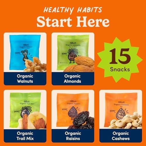 Nuts.com – Organic Dried Fruit and Nuts Variety Box – Gourmet Assortment for Fall, Thanksgiving and Festive Gifts – Includes Organic Cashews, Almonds, Walnuts, Raisins, and Trail Mix