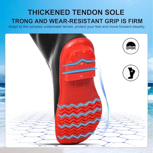 YAOYAO LAND Fishing Waders with Boots for Men Waterproof Wader PVC Waterproof Wader Ideal for Fly Fishing