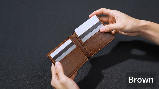 Artpaxy Mens Wallet Genuine Leather Bifold RFID Blocking Wallet for Men with 1 ID Window 13 Card Holders 2 cash pockets 1 Gift Box