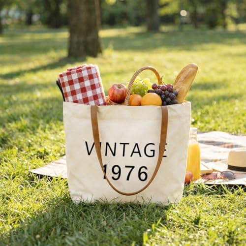50th Birthday Gifts for Her,50th Birthday Gifts for Women,Gift for 50 Year Old Woman,50th Vinatge Bag Gift for Women B0FZG97LHX