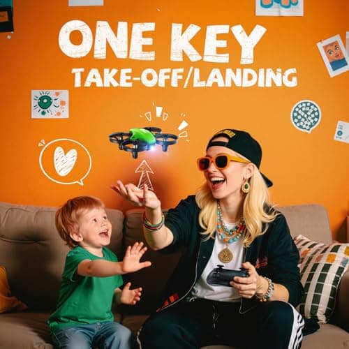 V995 Mini Drone for Kids and Beginners, Indoor Outdoor Quadcopter Plane for Boys Girls with 3D Flips,360° Rotation,Circle Fly,Auto Hover, Headless Mode and 3 Batteries,Gift for Boys and Girls