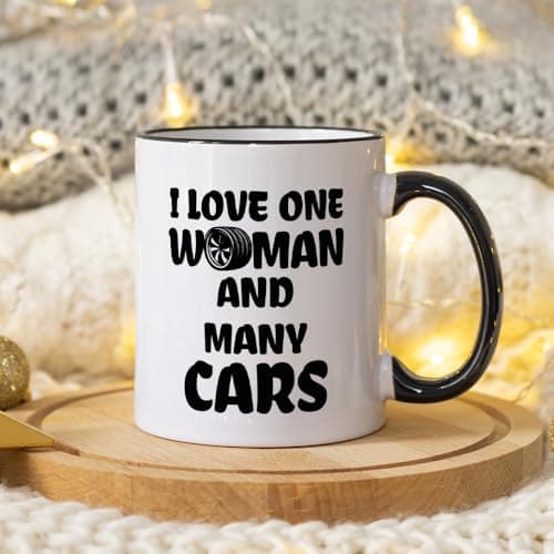 Funny Gifts for Car Lover, Car Guy Coffee Mug, Valentine's Day Birthday Christmas Mug Gifts for Mechanic Husband Boyfriend Him, Gearhead Tea Cup 11 OZ B0DF7NW26D