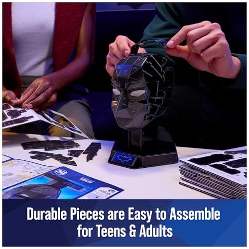 4D Build, DC Batman 3D Model Kit with Stand, Batman Collectibles & Desk Decor, Adult Puzzle, Building Toys, 3D Puzzles for Adults & Teens, 90 Pieces, for Ages 12 & Up