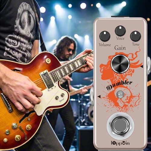 Compact Dumble-Style Overdrive Guitar Pedal - IOppWin Dumbler with Voice Dial for Crisp Bite, True Bypass, Metal Shell for Beginners - Vintage Amp Simulator with Warm Sustain