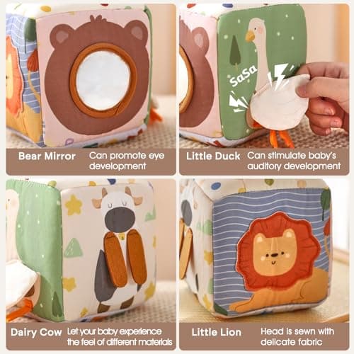 Youuys Baby Tissue Box Toy for Babies 6-12 Months, Montessori Sensory Toys for 1 Year Old Boy, Infant Toy with Crinkle Tissues & Fine Motor, for 6 9 12 18 Months Old Kids 1st Birthday B0DB454GQM