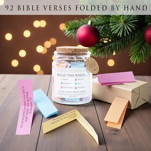 Read This When Bible Verses Jar For Daily Encouragement – Christian Gifts for Women, Birthday Gifts for Women, Christmas Gifts for Women, Birthday Gifts for Mom, Graduation & Teacher Gifts