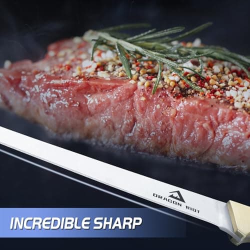 DRAGON RIOT Fillet Blade Set Professional Boning Knife for Filleting Japanese Stainless Steel Fish Knives Set with Ergonomic Handle Super Sharp Fish Filleting Knife for Meat Poultry Cutting