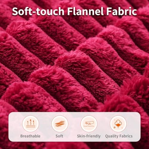 Rattaner Corduroy Chaise Lounge Chair Couch Indoor Boneless Oversized High-Density Sponge Soft Sofa, Red