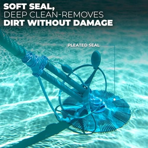 XtremepowerUS Premium Automatic Pool Cleaner Vacuum-Generic Pool Cleaner Sweep High Flow In-Ground Pool with Hose Set