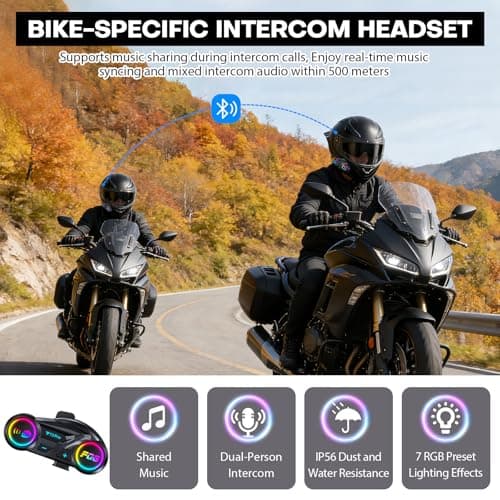Bluetooth Motorcycle Helmet, Full Face Flip Up Modular Motorcycle Helmet with Bluetooth intercom headsets, DOT Approved Dual Visor Helmets