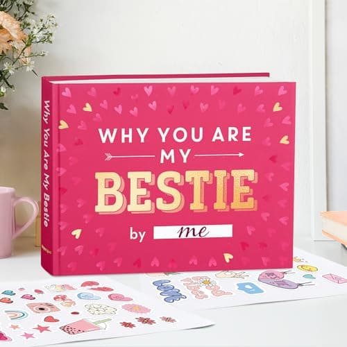 What I Love about Bestie Book - Best Friend Unique Gifts For Women, Friendship Gifts For Women - Best Friend Birthday Gifts - Personalized Christmas Gifts for Best Friends Fill-in-the-Blank Journal