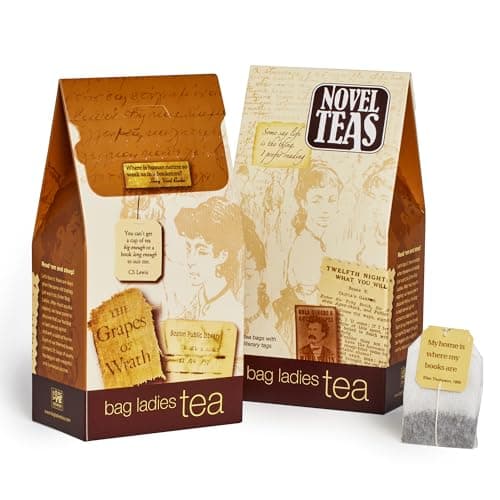 Novel Teas Book Lover's Tea contains 25 teabags individually tagged with literary quotes from the world over, made with the finest English Breakfast tea, for the book lover B002RT2W1M