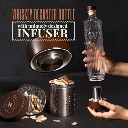 DIY Whiskey Gifts for Men - Infusion Kit & Whiskey Decanter Set with Botanicals - Bourbon Gifts for Men, Birthday Gift for Dad & Husband, Cocktail Maker for Christmas & Valentines Day by Whiskify