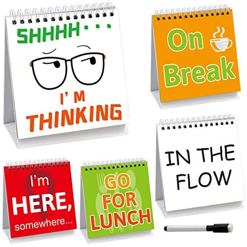 Fancy Land Funny Desk Signs 30 Different Fun and Flip-Over Messages for Office Desk Accessories