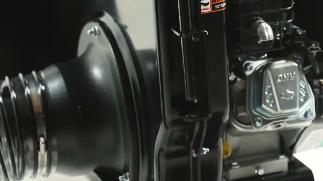 Agri-Fab 45-0578 Large Capacity 32 CU FT Hard Top Chip- N-Vac, Tow Behind Lawn Vacuum, Leaf Mulcher, Gas Powered, Easy Foot Pedal Dumping