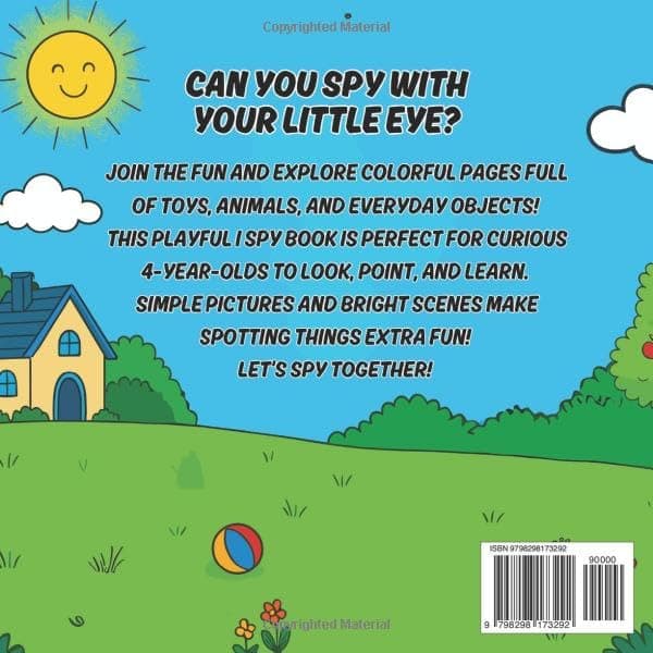 Gifts for 4 Year Old Boys Girls : I Am 4 & I Spy Everything: Toddler Eye Spy Book for Four Yr : Fun Search & Find Activity Book for Toddlers Featuring ... Simple Shapes, Colors, and Counting Practice B0FMR79XFF