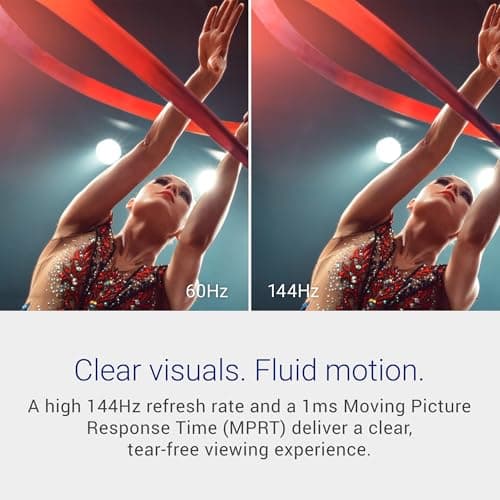 Dell 27 Monitor - SE2726H - 27-inch FHD (1920x1080) 144Hz 1ms Display, in-Plane Switching (IPS) Technology, AMD FreeSync™, TÜV 3-Star 2X HDMI, Tilt