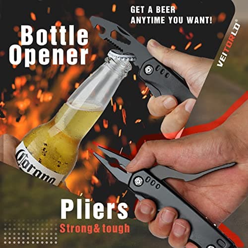 VEITORLD Christmas Stocking Stuffers, Gifts for Men Dad, Anniversary Birthday Gifts Idea for Him Husband Boyfriend, All in One Tools Hammer Multitool, Camping Hunting Hiking Xmas Presents, Cool Gadget