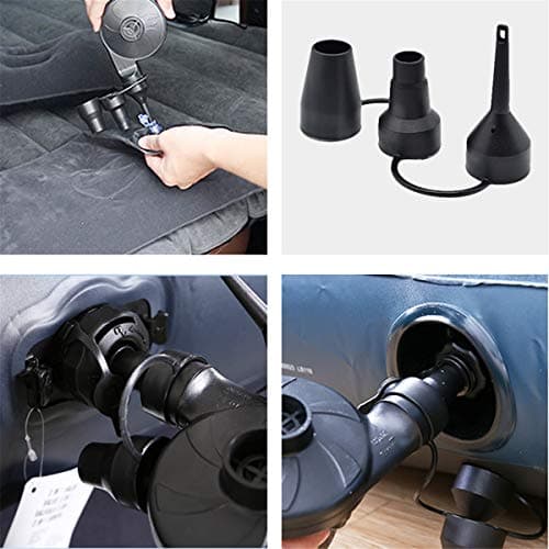 BOMPOW Electric Air Pump for Inflatables Air Mattress Pump Bed Pool Toy Raft Boat Quick Pump Black (AC Pump(130W))