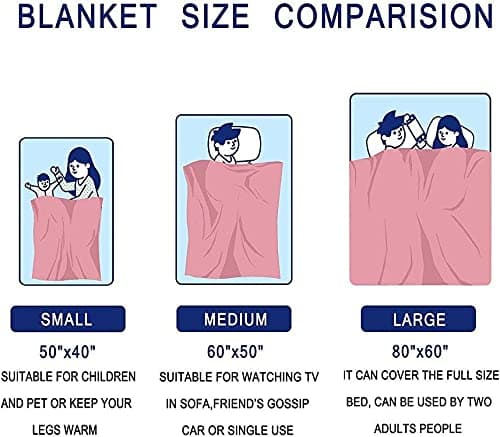 Cute Cat Blanket Animals Pet Pattern Gifts for Cat Lovers Soft Lightweight Flannel Throw Blankets for Kids Adults 50"x40" B09T3DVZCD