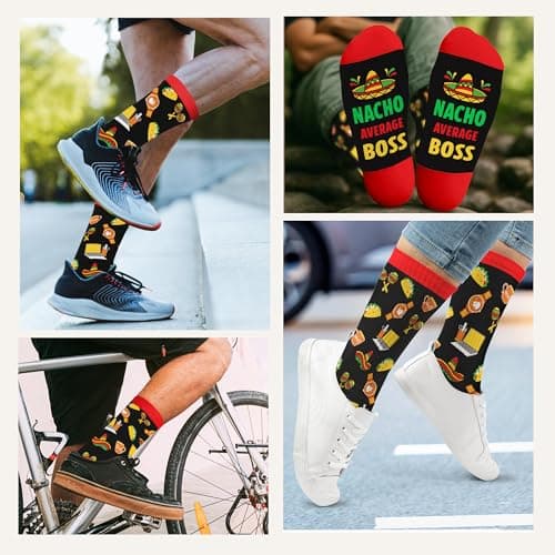 ZAGKOO Gifts for Teachers, Nurses, Bosses, Coaches - Funny Novelty Socks for Men, Women - Christmas, Thank You Gift Ideas