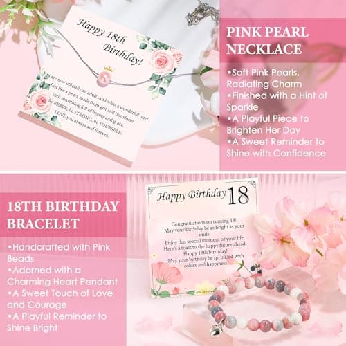 18th Birthday Gifts for Girls Trendy 18 Year Old Girl Birthday Gifts for 18 Year Old Girl Gift Ideas Unique Age 18 Gift for Female Teen Girls Her Daughter Happy 18th Decoration Presents with Tumbler