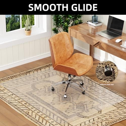 Office Chair Mat for Carpet, 32x48 Heavy Duty Clear Plastic Rolling Chair Mat for Carpet Floor, Under Computer Desk Chair Floor Mats Protector Carpeted Floors