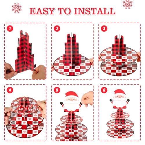 Santa Claus Cash Cake Stand Surprise Xmas Gift Ideas for Him Her Son Daughter Grandkids Crafterlife Christmas Money Holder for Christmas Cash Gifts B0D9ND5QXH