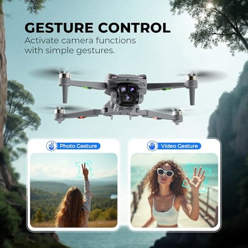 Contixo F23 GPS Drone With Camera, 46 Min Flight Time, 4.5" Screen Remote, Follow Me, Waypoints, 5GHz FPV Transmission, Return to Home, Hand Gestures, Orbit Mode Foldable Drones For Teens & Adults