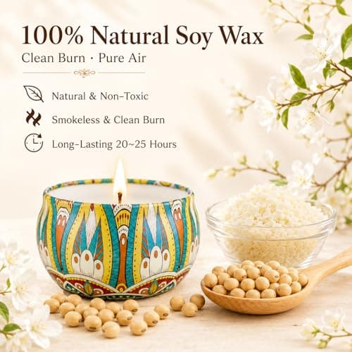 12 Scents, Up to 300-Hour Total Burn, Gift Box Included, Home Fragrance, Birthday, Hostess & Housewarming Gifts Scented Candles Gift Set, 12 Pack Travel Tin Candle Set, Gifts for Women B08T1XYNG9