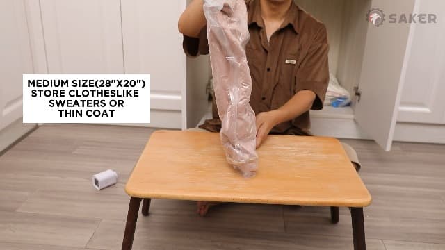 Saker Vacuum Storage Bags with Electric Pump, Space Bags Vacuum Storage Bags, 2-in-1 Pumping and Inflation, 15 Pack (3 Jumbo,3 Large,3 Medium,3 Small,3 Roll Up Bags) for Clothes, Bedding, Travel