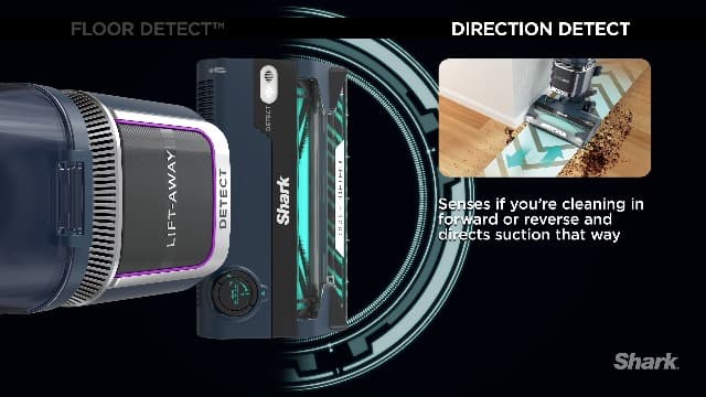 Shark Detect Performance Lift-Away Advanced Upright Vacuum with DuoClean, Odor Neutralizer Technology, Anti-Allergen Technology, Direction Detect, LED Headlights, 3 Cleaning Tools (Renewed)