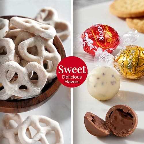 Broadway Basketeers Gift Basket Tower Snack Gifts for Women, Men, Families, College – Delivery for Birthday, Appreciation, Thank You, Get Well Soon Care Package