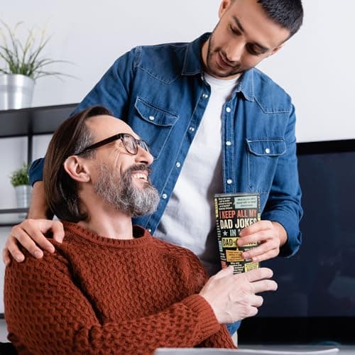 Funny Gift For Dad - Stainless Steel Tumbler 20oz - Dad Joke Gifts - Father Gift From Daughter, Son, Wife for Birthday, Fathers Day - Christmas Gifts For Men, Uncle, Brother