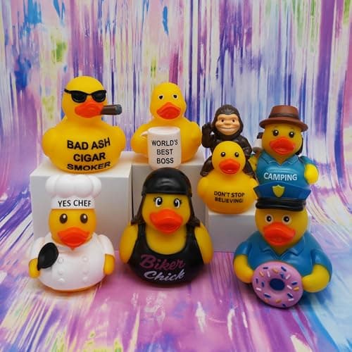 Funny Rubber Duck – Hilarious Decorative Duck for Bathroom, Jeep, Desk, or Gag Gift – Quirky Collectible with Sarcastic Quote – Great Gift for Adults, Coworkers, or Friends-Chef B0FHHWFBFC