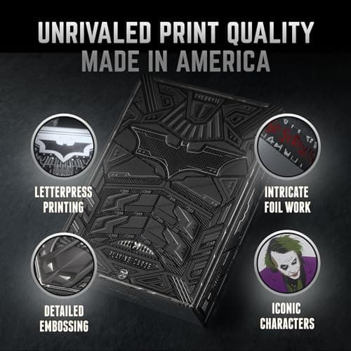 theory11 The Dark Knight Trilogy Premium Playing Cards - Officially Licensed Batman Theme Deck
