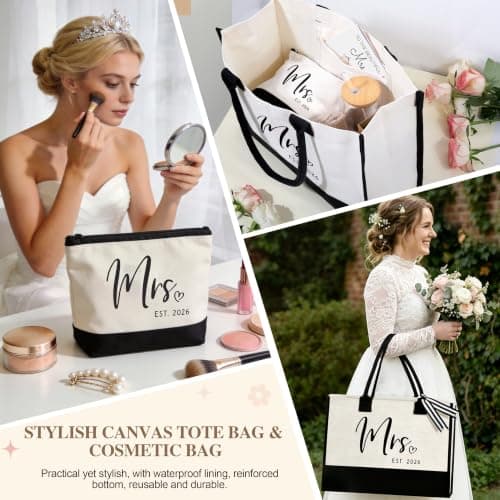 Bridal Shower Gifts for Bride To Be Gift 2026, 8PC Unique Bridal Shower Bachelorette Gifts for Brides, Just Married Engagement Wedding Presents Set for Women Her Wifey Future Mrs B0GZ3PCXTQ