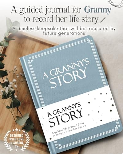 Granny's Life Story Journal (Hardcover): A Meaningful Keepsake for Granny to Share Her Journey & Memories, Book Includes 250+ Prompt Questions, Sentimental Gift for Mother's Day, Birthday, Christmas B0F7KHHCWP