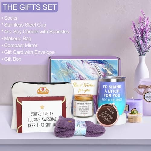 Birthday Gifts for Women Best Friend, Friendship Gift for Her, BFF Gifts for Friend Sister Bestie, Cool Gift Box for Women Female Friends Mothers Day Christmas Birthday B0CY5GJK2P