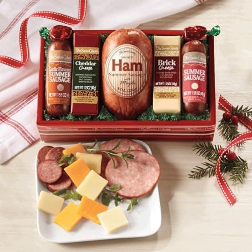 The Swiss Colony High 5 Assorted Summer Sausages and Cheeses Meats and Cheeses Gift Basket